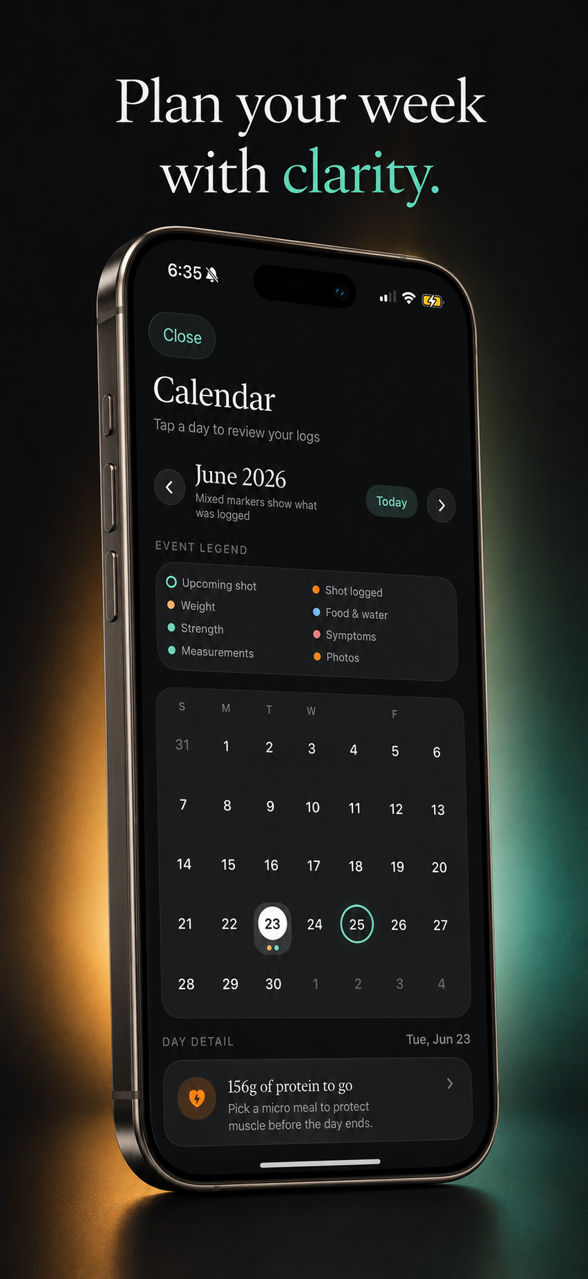 Calendar — Plan your week with clarity